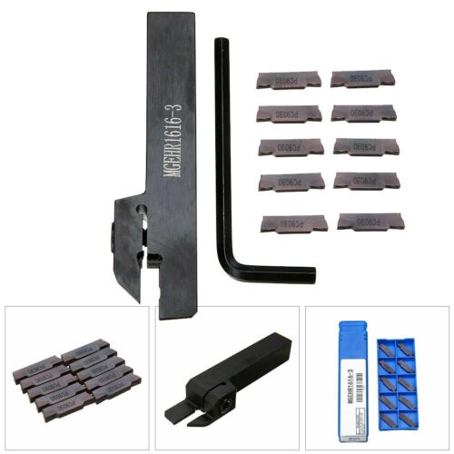 MGEHR1616-3 Lathe Turning Holder Boring Bar + 10pcs MGMN300 Insert-Set Durable - Picture 11 of 11