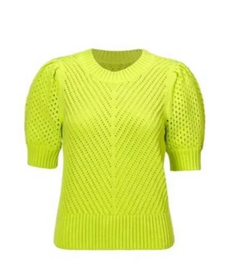 ちびちび Cabi New NWT Beaming Sweater #6410 chartreuse green XS - XL