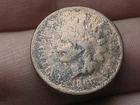 1866 Indian Head Cent Penny- Good/VG Details