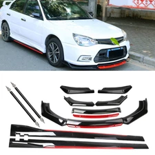 Front Bumper Lip Spoiler Splitter Side Skirt Body  For Mitsubishi Lancer GTS