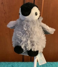 WISHPETS 2006 GRAY BLACK PENQUIN PLUSH 5" tall
