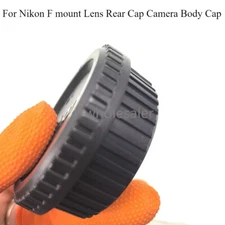 New 2 In 1 F Mount Rear Lens Cap + Front Body Dust Cover for Nikon DSLR Camera