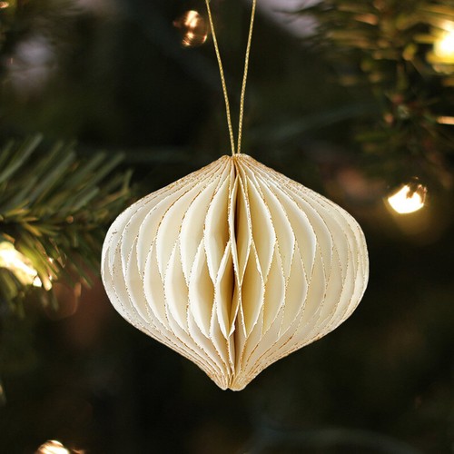 1/6pcs New Honeycomb Ball Decor Christmas Tree Decoration Pendant Hanging Party - Picture 8 of 17