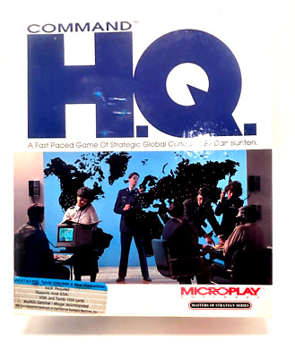 Command HQ PC Game in Box on 3.5 floppy disk Used