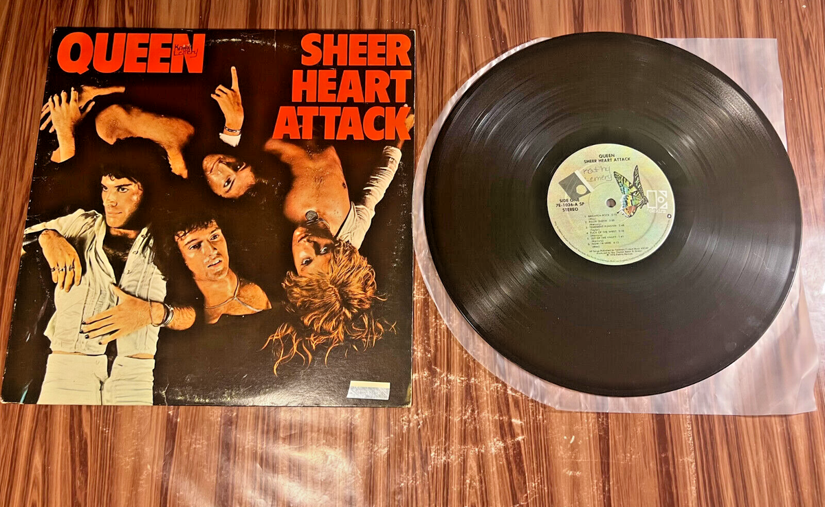 Queen Sheer Heart Attack LP Vinyl Record Elektra 7E-1026 1972 Rock