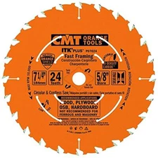 CMT P07024-X10 ITK Plus Framing Saw Blade 10 Pack, 7-1/4" x 24 Teeth