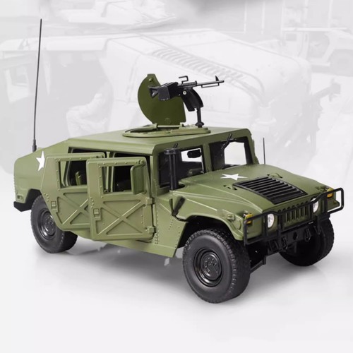 New 24cm Diecast Alloy 1/18 For Hummer Hmmwv Battlefield Vehicle Model - Picture 12 of 17