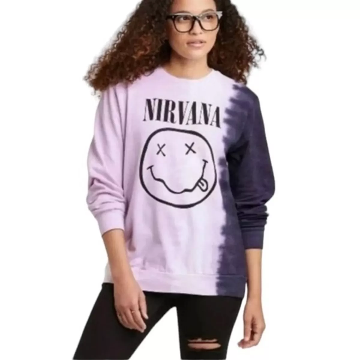 Nirvana tie dye sweater sales
