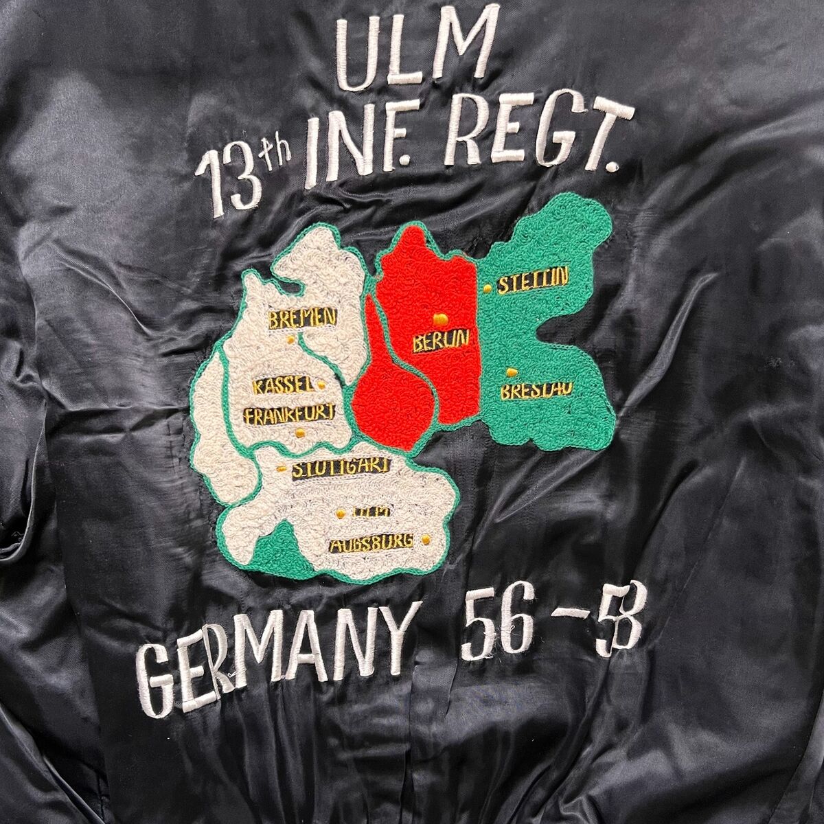 1950's Germany Souvenir Jacket Post WW2 Military Chain 1950's Germany Souvenir Jacket Post WW2 Military Chain