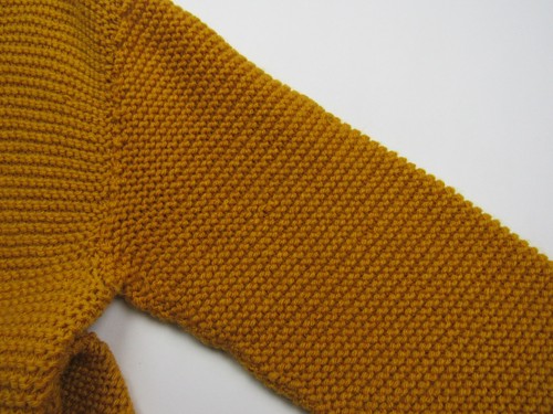 Vtg 50s 60s Talon Zipper Hand Knit Cardigan Sweater Gold Grandma Primitive Mod - Picture 8 of 17