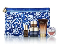 Estee Lauder 6 Pc Gift Set In Bag Night Creme  Serum Eye Cream Lip Balm Cleanser