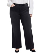 Nydj Plus Teresa Crosswinds Wide Leg Jean Women's 28W