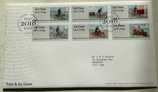 GB QEII 2018 Heritage Mail By Bike Post & Go FDC Tallents House Edinburgh SHS