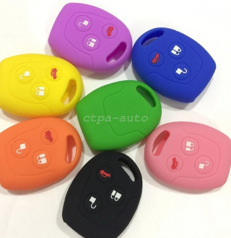 Silicone Remote Key Fob Case Cover For FORD Focus C-Max Mondeo Transit Fiesta Ka - Image 2 of 3