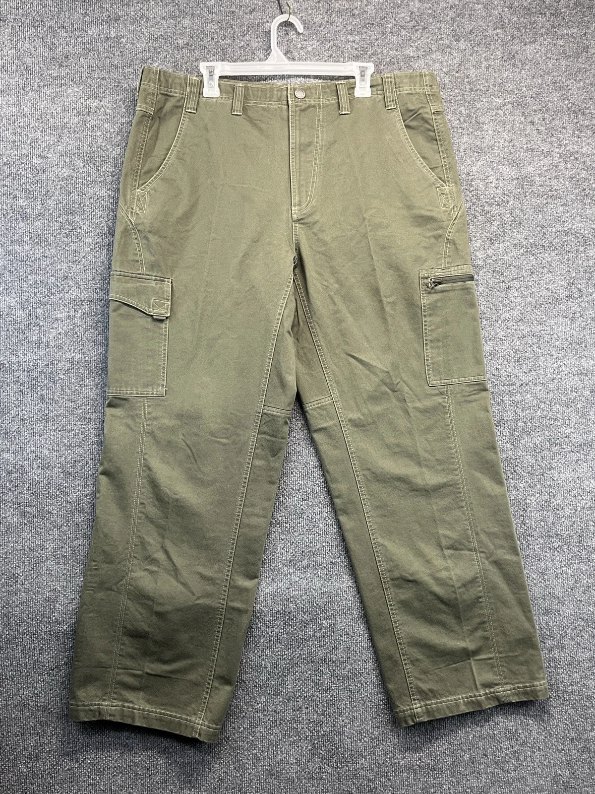 Columbia Cargo Pants Men 40x32 Green Relaxed Straight Hiking Outdoor Utility