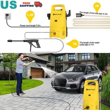Electric Pressure Washer 5000PSI 350Bar Mini High Power Washer for Cars Patio US