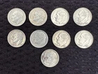 Lot of 9 - 1952-1959 P,D,S  Mints  Roosevelt Dimes U.S. 90% silver