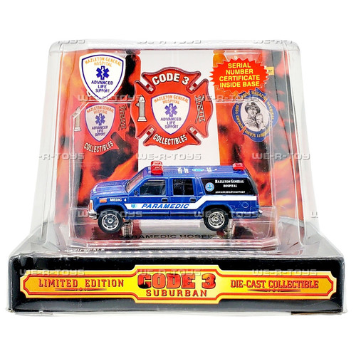 Code 3 Suburban Hazleton General Hospital Paramedic Die Cast Collectible Vehicle - Picture 2 of 8