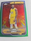 2024 Topps Chrome Basketball Topps Green Refractor LeBron James #22