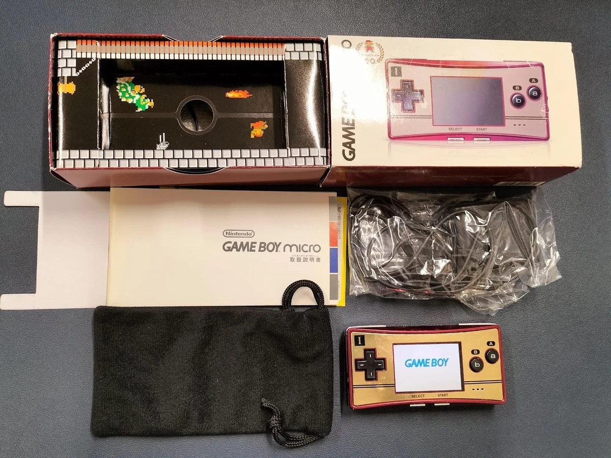 CONSOLE GAME BOY Micro Rose Pink - GBM GBA Gameboy - Fonctionne - Avec