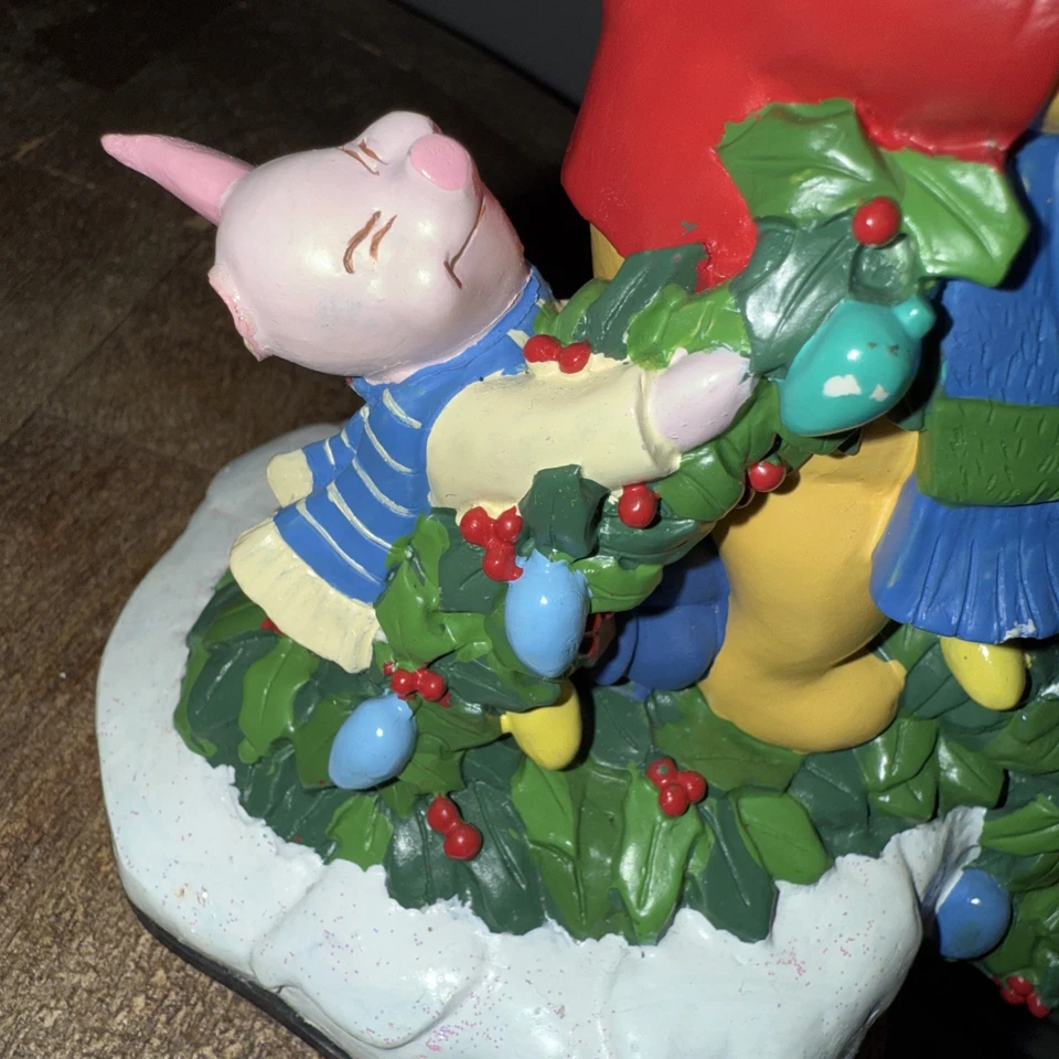 Винтажный WINNIE THE POOH & PIGLET чулок держатель Pooh's Winter Wonderland читать больше - Изображение 3 из 4