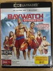 BAYWATCH (2017) - 4K BLURAY + BLURAY Dwayne Johnson AS NEW!