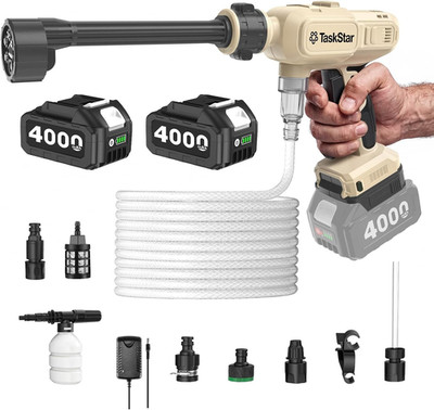 Portable Cordless 1250PSI High Pressure Power Washer