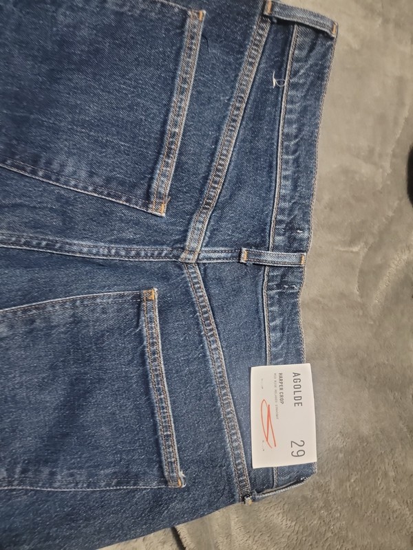 AGOLDE Harper Crop Jean Mid Rise Relaxed Straight, women's Size 29