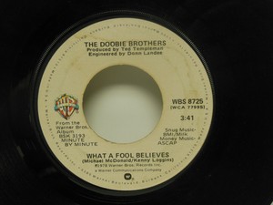 Doobie Brothers What A Fool Believes Don T Stop To Watch Wheels 45 Rpm Vg Ebay