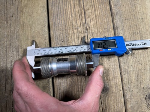 Campagnolo Chorus 102mm Italian Thread Bottom Bracket BB99-CH02IT Square Taper - Picture 10 of 12