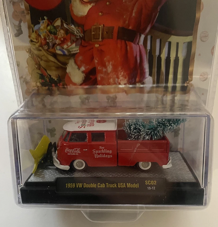 M2 Machines Coca-Cola Sparkling Holidays Wagon Ford F-100 VW Double Beetle Lot - Image 4 of 4