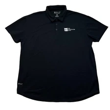 BYLT Shirt Men's XXL 2XL Polo Black Lux Performance Casual Short Sleeve