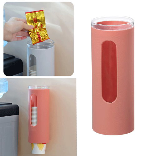 DISPENSER COLONNA PORTA DISTRIBUTORE BICCHIERI CARTA PLASTICA MURO ACQUA CAFFE - Foto 3 di 9