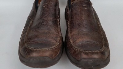 Clarks Mens 9 M Niland Energy Brown Leather Slip On Loafers  display picture 2