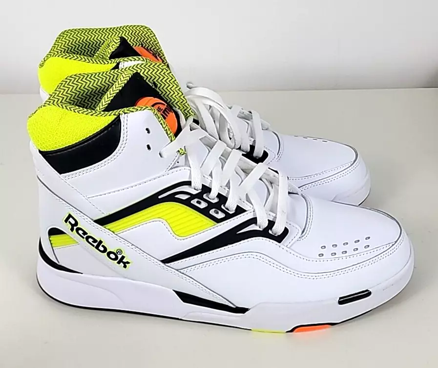 NWOB Reebok PUMP TZ Mens High Top Basketball Sneakers White