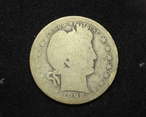 HS&C: 1898 O Barber Quarter AG - US Coin