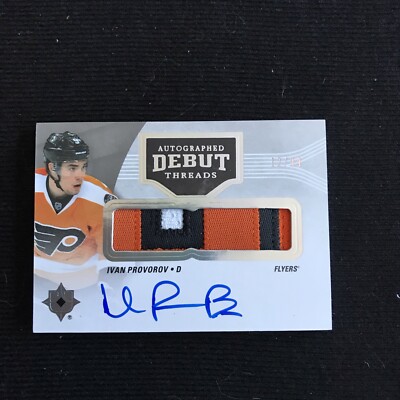 2016-17 Ultimate Ivan Provorov Debut Tier 1 Rookie Patch Auto RC 12/99 Flyers