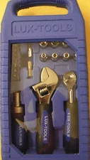 Lux Socket Set Tool Box Ratchet Set Basic 37 Pieces Multifunction