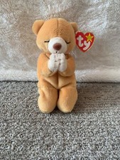 Retired - Ty Beanie Baby "Hope" the Praying Bear 1998 Rare Tag Errors