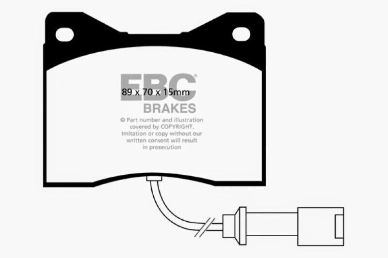 EBC - Compatible with 88-90 Lamborghini Countach 5.2 (Anniversary) Redstuff Rear