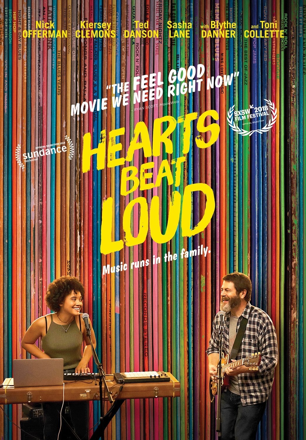 Hearts Beat Loud (DVD) Blythe Danner Kiersey Clemons Nick Offerman Sasha Lane