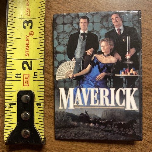 Vintage 1994 Maverick Promo Movie Pin WB Mel Gibson Jodie Foster James Garner - Picture 12 of 16