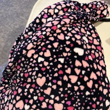 Vera Bradley Hooded Fleece Robe in Love You Lots Navy 2XL/3XL  Factory Exclusive