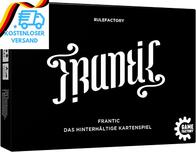 Game Factory 646224, Frantic, Das Hinterhältige Kartenspiel, Deutsche Version