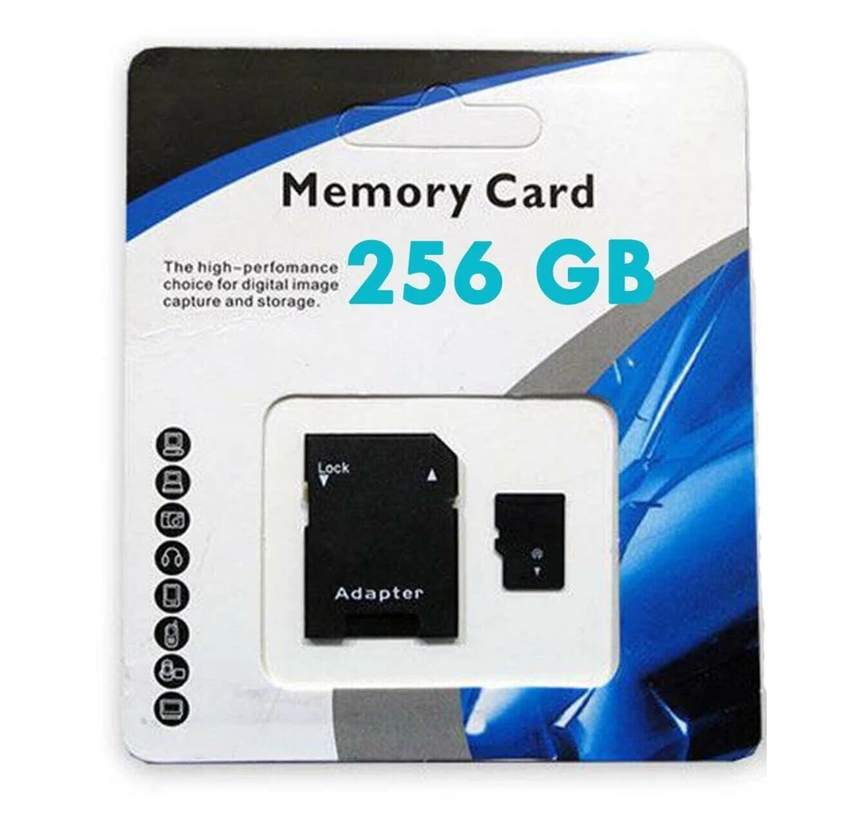 Micro SD Card 32GB 64GB 128GB 256GB 512GB 1TB Micro SD Memory Card TF Adapter - Image 4 of 4