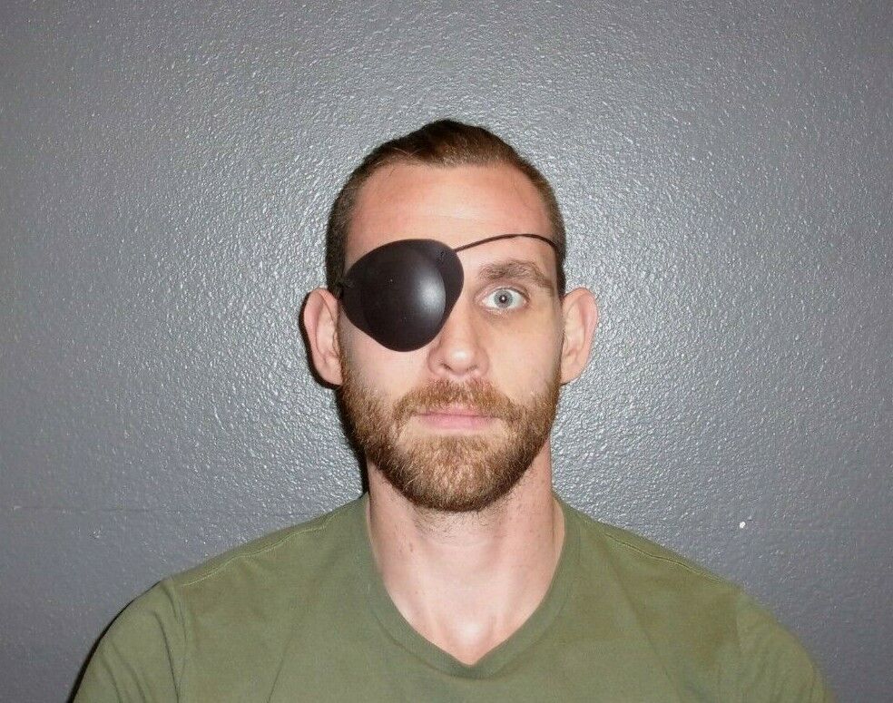 World's Best Eye Patch - X LARGE ADULT BLACK - LASTS FOR YEARS