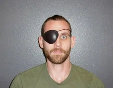  World's Best Eye Patch - X LARGE ADULT BLACK - LASTS FOR YEARS 