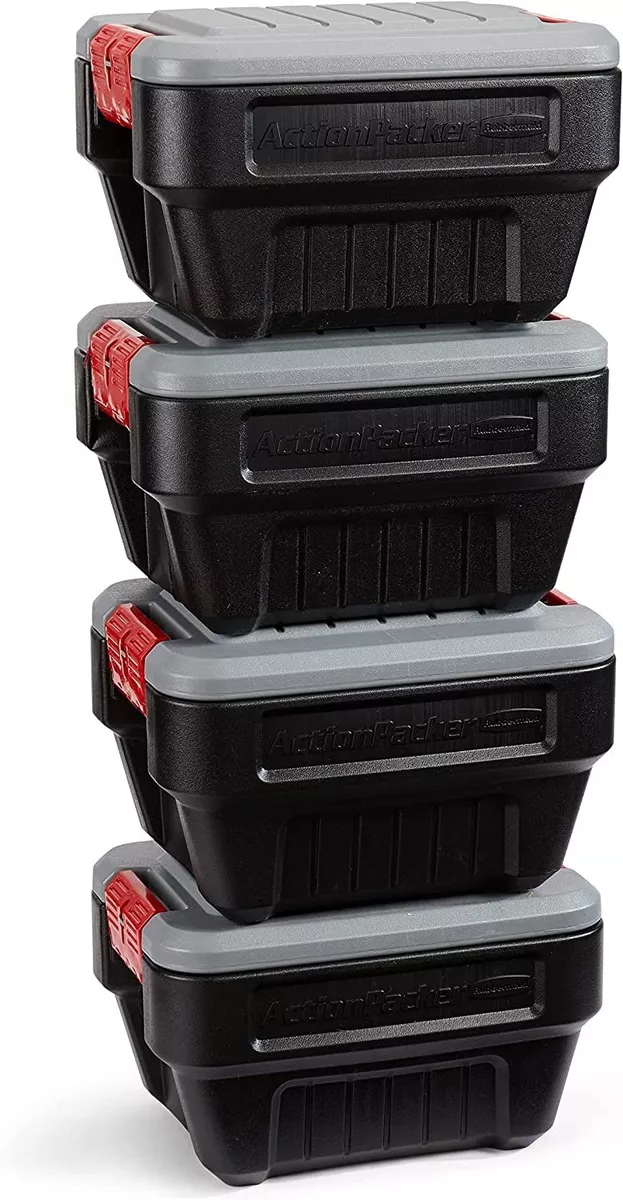 Rubbermaid ActionPacker Stackable Storage Tub