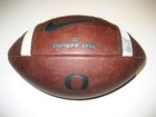2018 Oregon Ducks GAME USED Nike Vapor Elite Football UNIVERSITY - GREEN LOGO