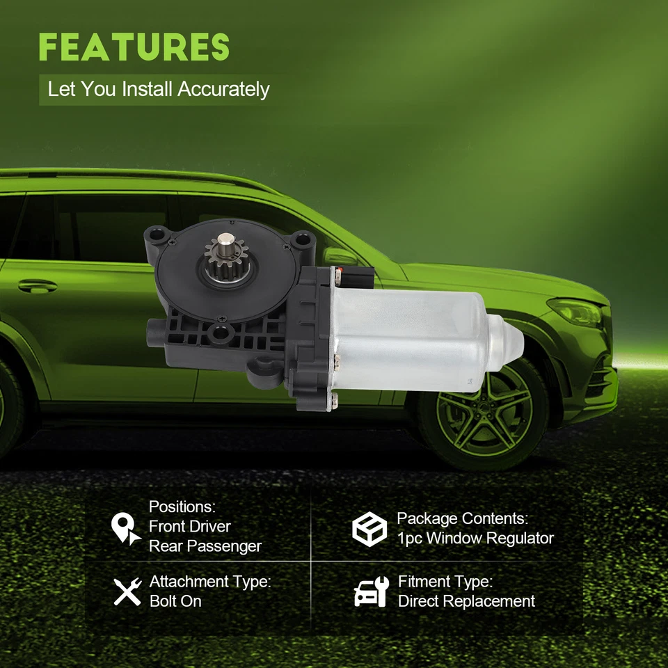 Motor de ventana eléctrica delantero/trasero para Chevy GMC Oldsmobile Pontiac Buick Cadillac Foto 2 de 4